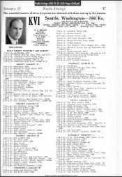 KVI program schedule 1930