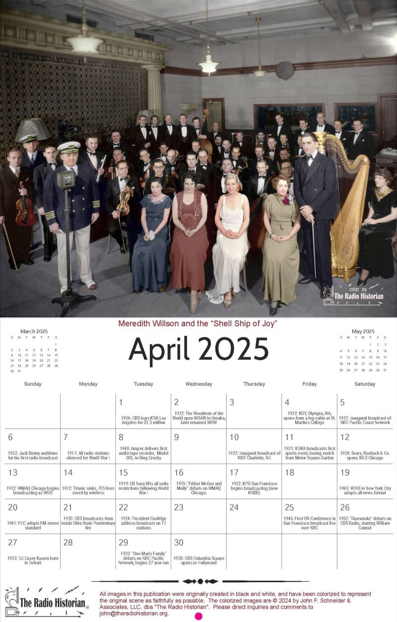 April 2025 calendar page