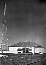 WOR transmitter building - exterior