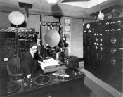 KFSG control room, 1930s