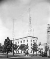KPSN building and towers, 1925