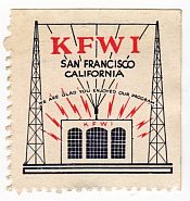 KFWI QSL stamp