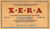 XERA QSL card